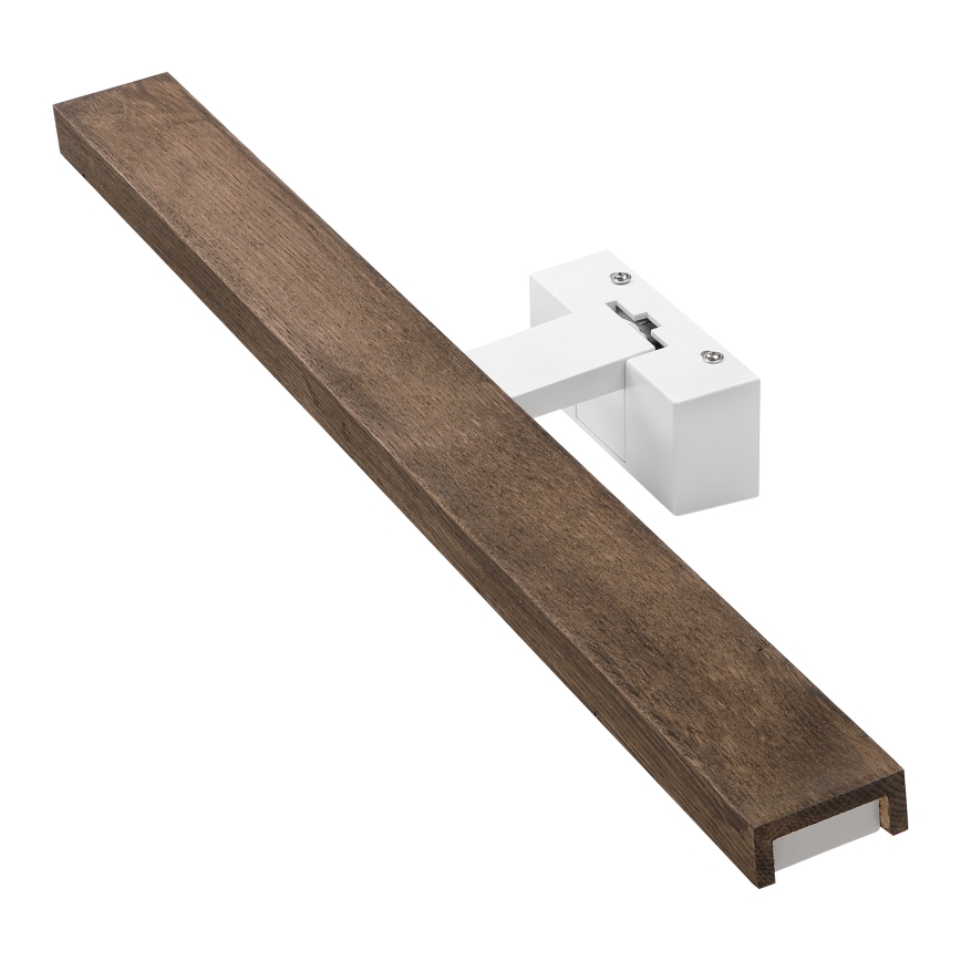 Brilagi - Iluminação LED para espelho de casa de banho 3 em 1 WOODY MIRROR 3v1 LED/12W/230V 60 cm IP44 branco/carvalho/nogueira