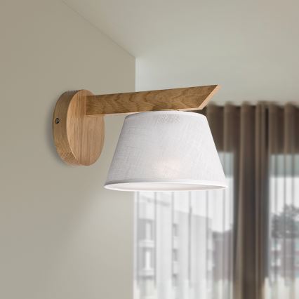 Brilagi - LED  Iluminação de parede ANTHONY 1xE14/40W/230V carvalho/branco