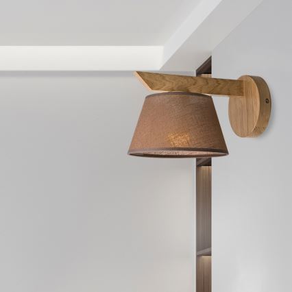 Brilagi - LED  Iluminação de parede ANTHONY 1xE14/40W/230V carvalho/castanho