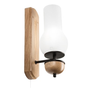 Brilagi - LED Iluminação de parede COTTAGE 1xE14/40W/230V carvalho/branco