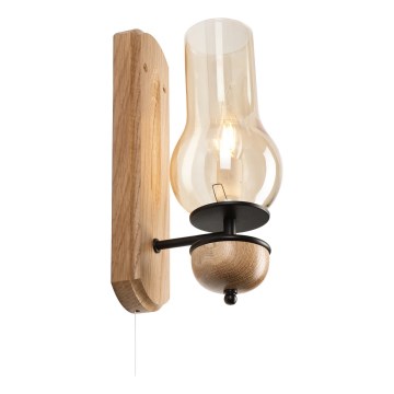 Brilagi - LED Iluminação de parede COTTAGE 1xE14/40W/230V carvalho/castanho