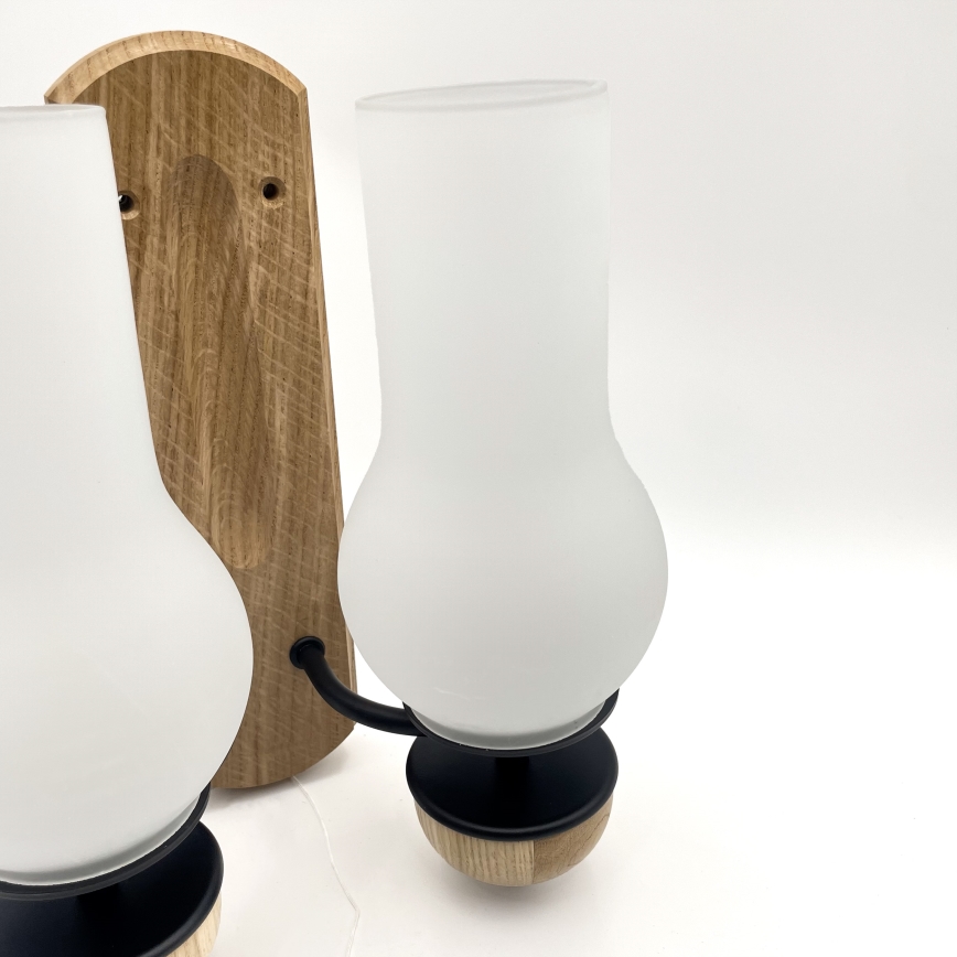 Brilagi - LED Iluminação de parede COTTAGE 2xE14/40W/230V carvalho/branco