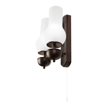 Brilagi - LED Iluminação de parede COTTAGE 2xE14/40W/230V faia/branco