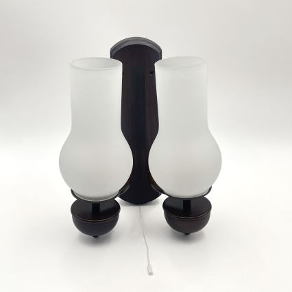 Brilagi - LED Iluminação de parede COTTAGE 2xE14/40W/230V faia/branco