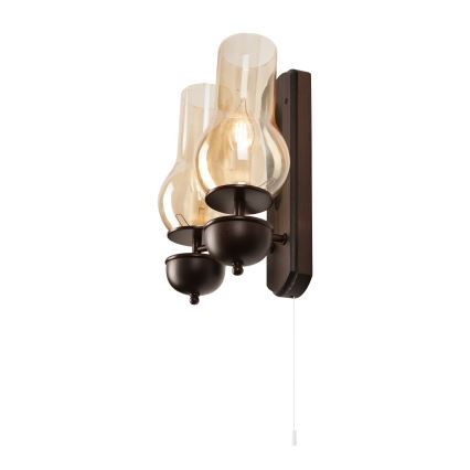 Brilagi - LED Iluminação de parede COTTAGE 2xE14/40W/230V faia/castanho