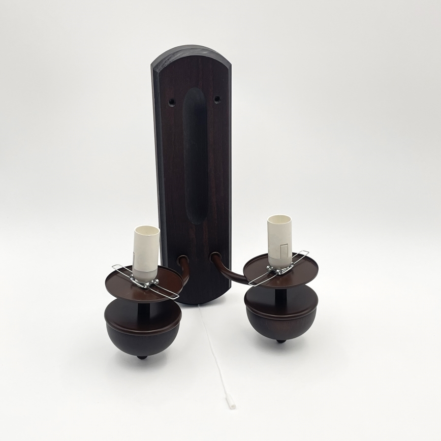 Brilagi - LED Iluminação de parede COTTAGE 2xE14/40W/230V faia/castanho