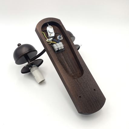 Brilagi - LED Iluminação de parede COTTAGE 2xE14/40W/230V faia/castanho