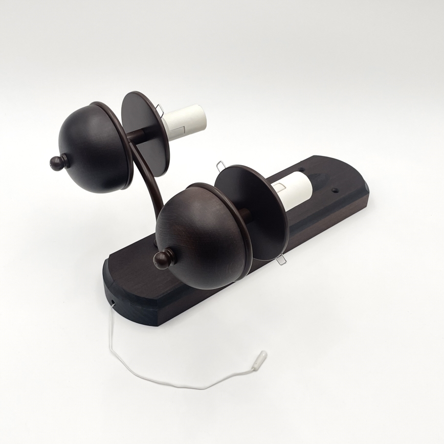 Brilagi - LED Iluminação de parede COTTAGE 2xE14/40W/230V faia/castanho