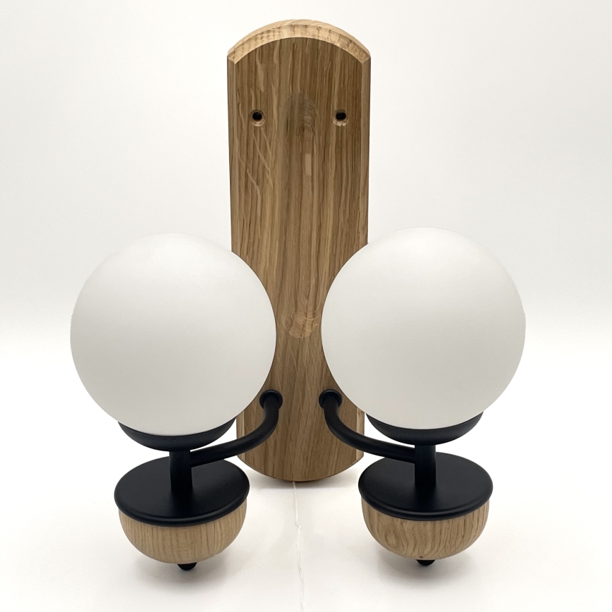 Brilagi - LED Iluminação de parede COTTAGE 2xG9/40W/230V carvalho/branco