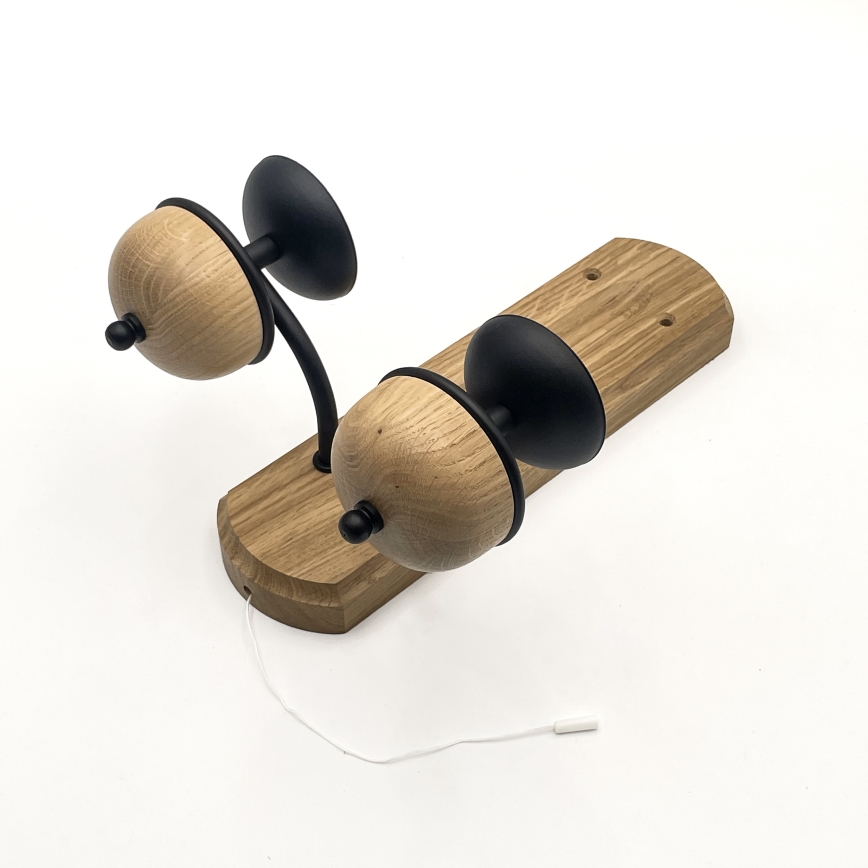 Brilagi - LED Iluminação de parede COTTAGE 2xG9/40W/230V carvalho/branco