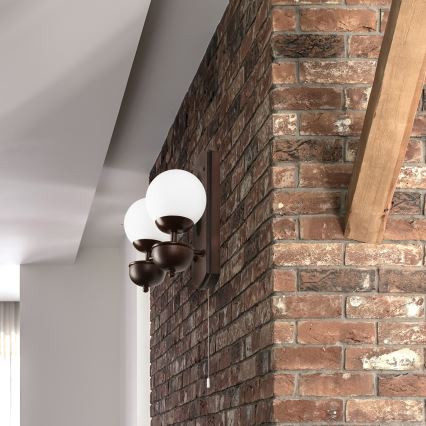 Brilagi - LED Iluminação de parede COTTAGE 2xG9/40W/230V faia/branco