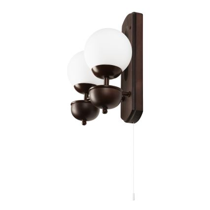 Brilagi - LED Iluminação de parede COTTAGE 2xG9/40W/230V faia/branco