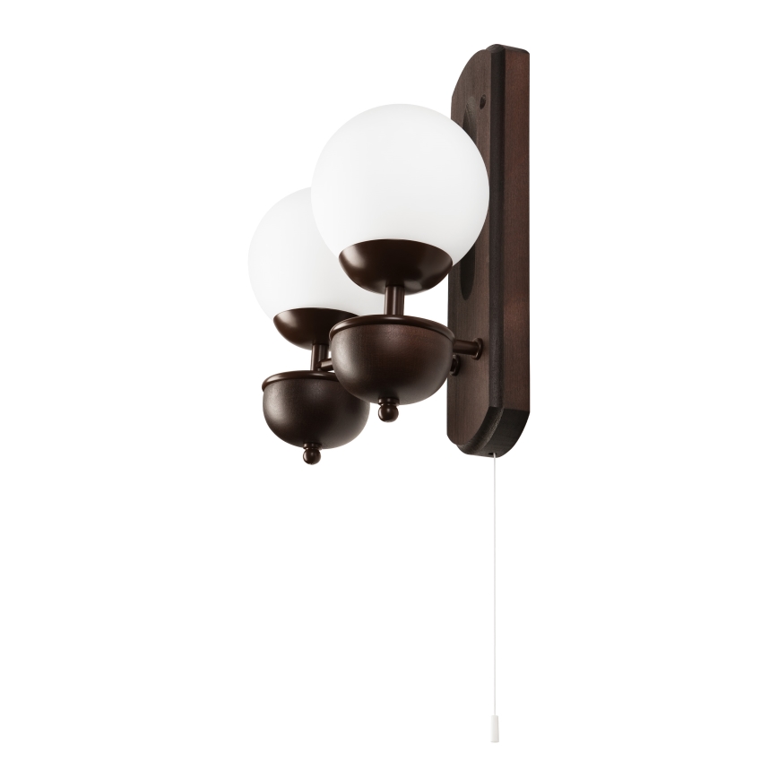 Brilagi - LED Iluminação de parede COTTAGE 2xG9/40W/230V faia/branco