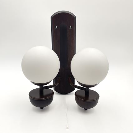 Brilagi - LED Iluminação de parede COTTAGE 2xG9/40W/230V faia/branco