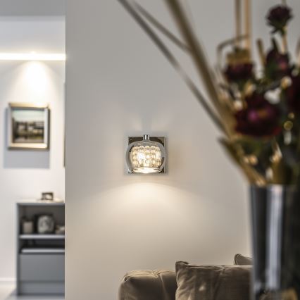 Brilagi - LED Iluminação de parede de cristal JEWEL 1xG9/42W/230V