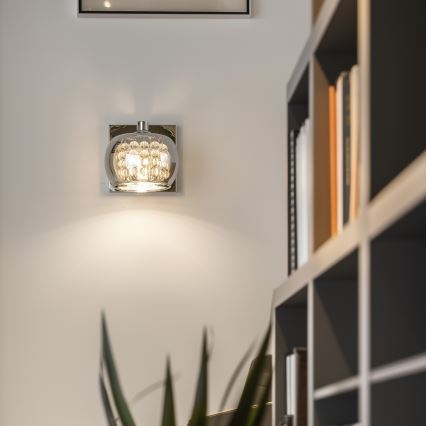 Brilagi - LED Iluminação de parede de cristal JEWEL 1xG9/42W/230V