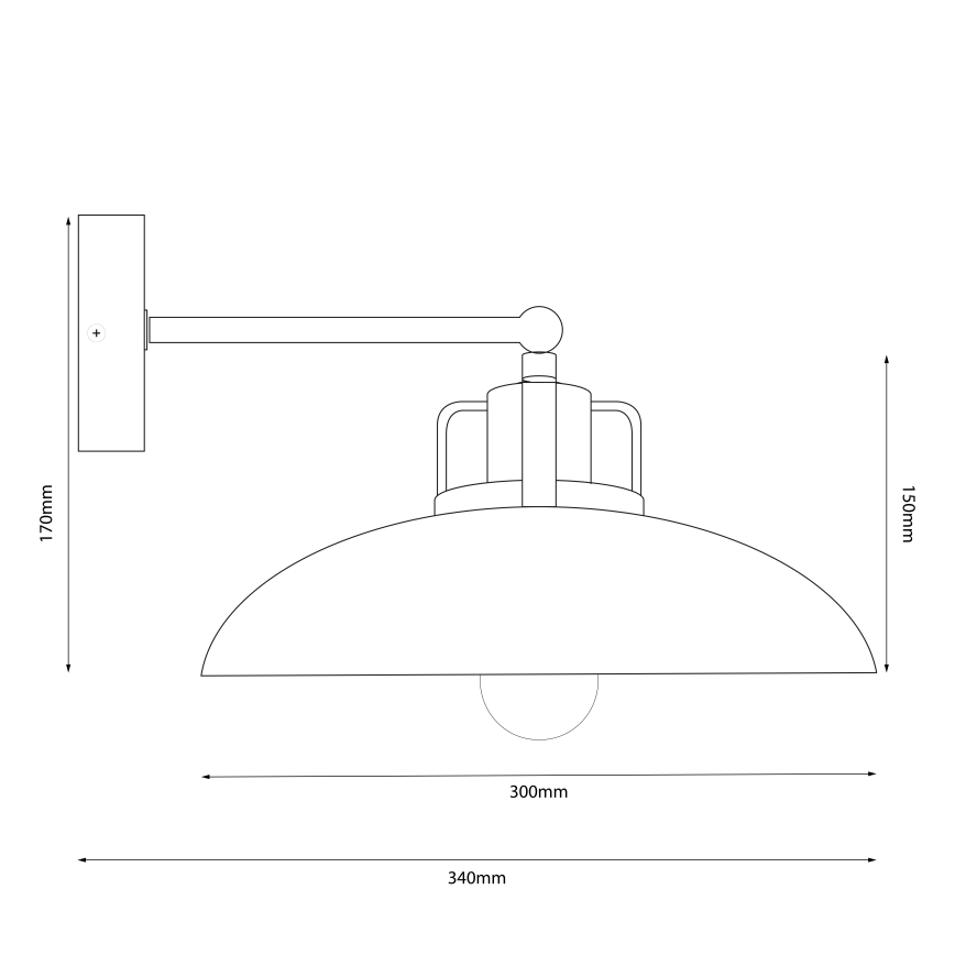 Brilagi - LED Iluminação de parede FLAMENGO 1xE27/60W/230V bege