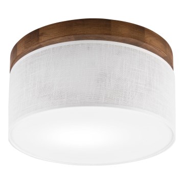 Brilagi - LED Iluminação de teto BELLADONNA 1xE27/15W/230V diâmetro 30 cm branco/carvalho cereja