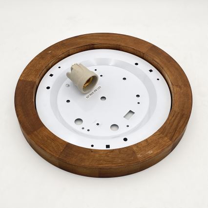 Brilagi - LED Iluminação de teto BELLADONNA 1xE27/15W/230V diâmetro 30 cm branco/carvalho cereja