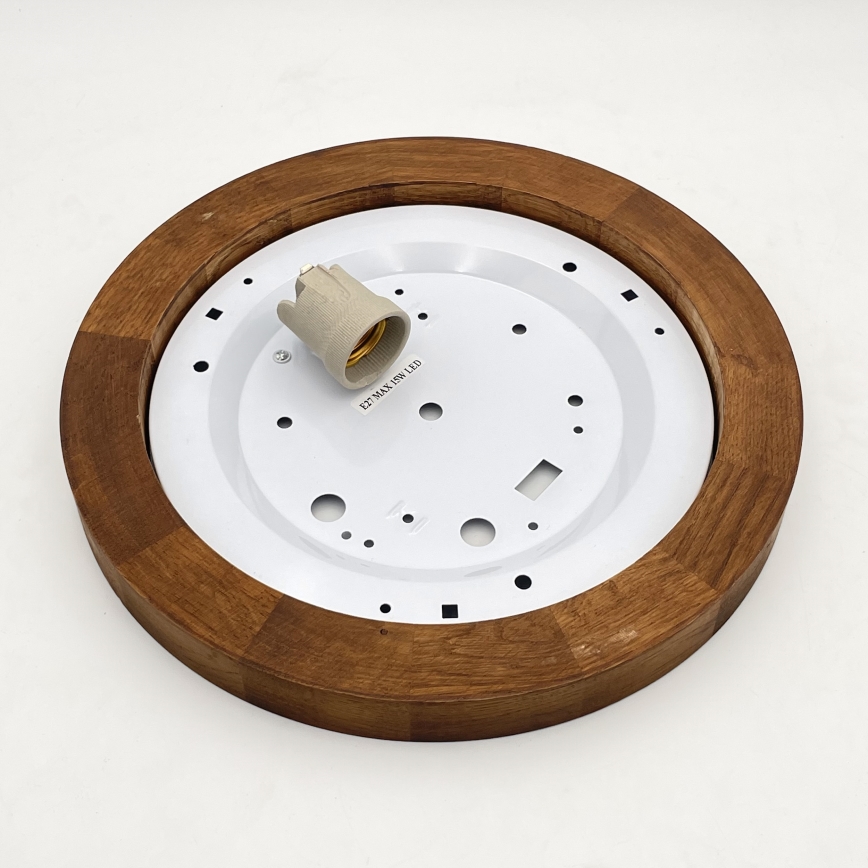 Brilagi - LED Iluminação de teto BELLADONNA 1xE27/15W/230V diâmetro 30 cm branco/carvalho cereja