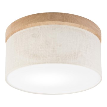 Brilagi - LED Iluminação de teto BELLADONNA 1xE27/15W/230V diâmetro 30 cm creme/carvalho