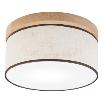 Brilagi - LED Iluminação de teto BELLADONNA 1xE27/15W/230V diâmetro 30 cm creme/carvalho