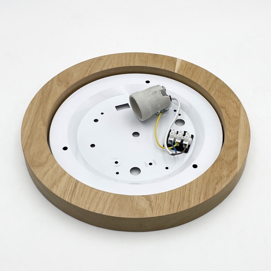 Brilagi - LED Iluminação de teto BELLADONNA 1xE27/15W/230V diâmetro 30 cm creme/carvalho