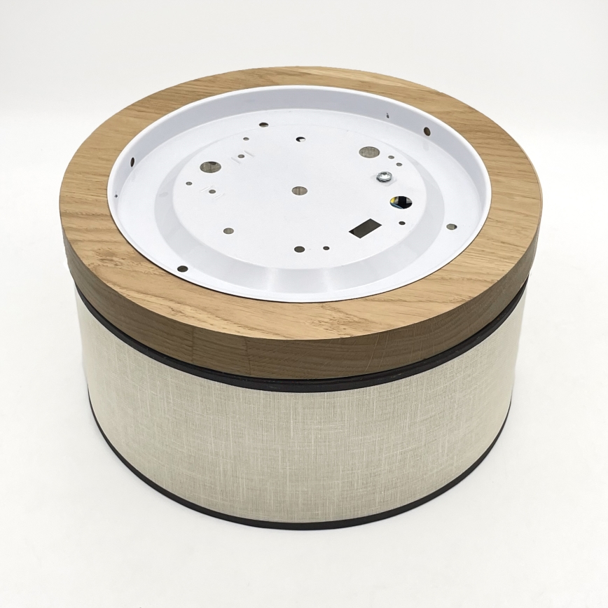 Brilagi - LED Iluminação de teto BELLADONNA 1xE27/15W/230V diâmetro 30 cm creme/carvalho