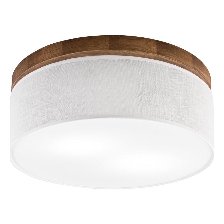 Brilagi - LED Iluminação de teto BELLADONNA 2xE27/15W/230V diâmetro 40 cm branco/carvalho cereja