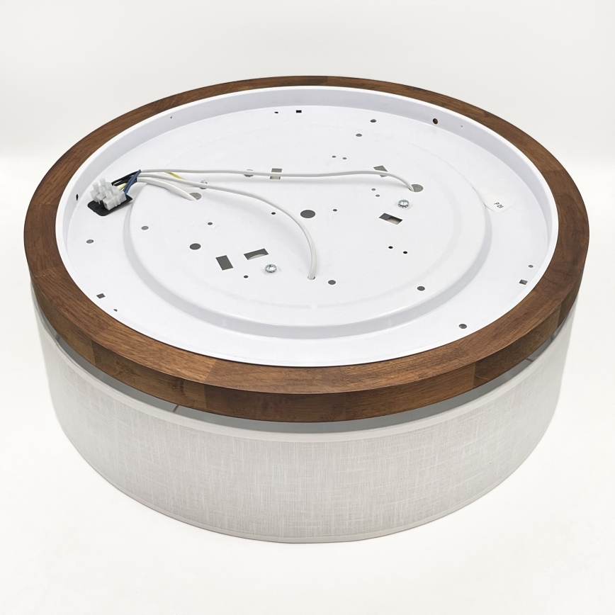 Brilagi - LED Iluminação de teto BELLADONNA 3xE27/15W/230V diâmetro 50 cm branco/carvalho cereja