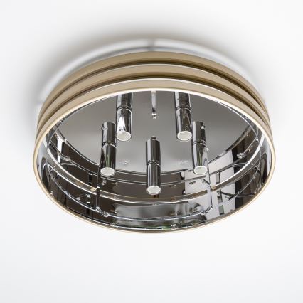 Brilagi - LED Iluminação de teto de cristal VELURE 5xE14/40W/230V dourado