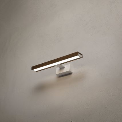 Brilagi - Iluminação LED para espelho de casa de banho 3 em 1 WOODY MIRROR LED/8W/230V 40 cm IP44 branco/carvalho