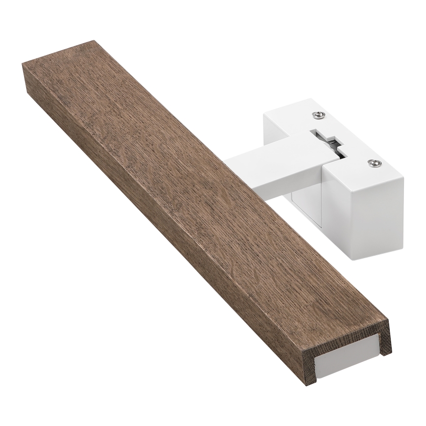 Brilagi - Iluminação LED para espelho de casa de banho 3 em 1 WOODY MIRROR LED/8W/230V 40 cm IP44 branco/carvalho