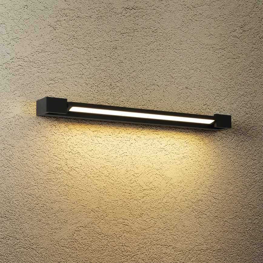 Brilagi - Iluminação LED para espelho de casa de banho AQUA LINE LED/18W/230V 60 cm IP44 cor preta IRC 90