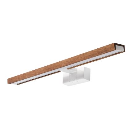 Brilagi - Iluminação LED 3 em 1 para espelho de casa de banho WOODY MIRROR LED/12W/230V 60 cm IP44 branco/carvalho-cerejeira