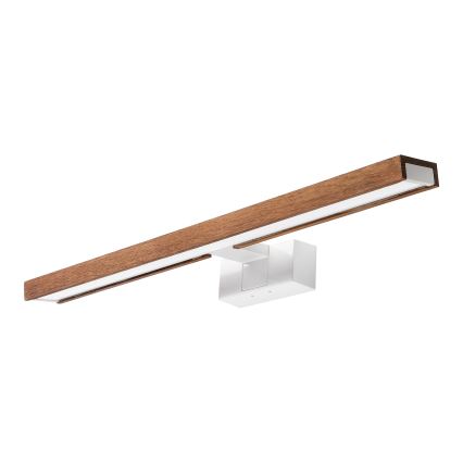 Brilagi - Iluminação LED 3 em 1 para espelho de casa de banho WOODY MIRROR LED/12W/230V 60 cm IP44 branco/carvalho-cerejeira