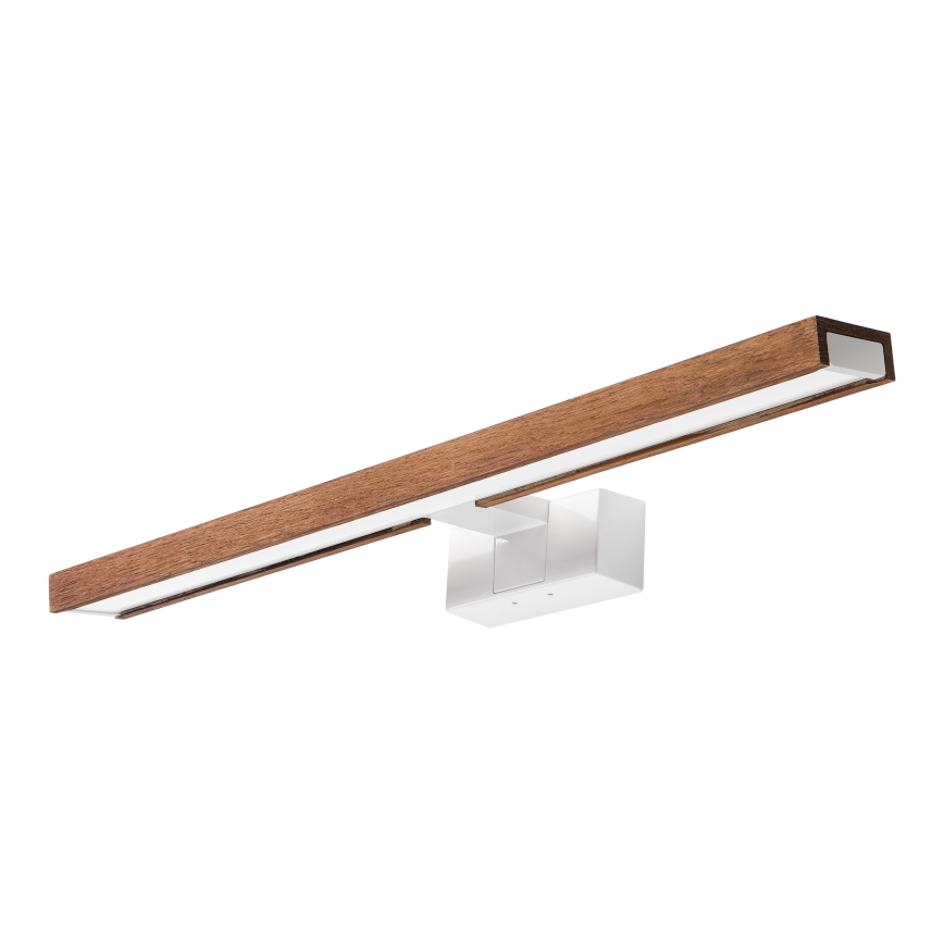 Brilagi - Iluminação LED 3 em 1 para espelho de casa de banho WOODY MIRROR LED/12W/230V 60 cm IP44 branco/carvalho-cerejeira