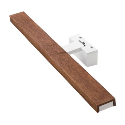 Brilagi - Iluminação LED 3 em 1 para espelho de casa de banho WOODY MIRROR LED/12W/230V 60 cm IP44 branco/carvalho-cerejeira