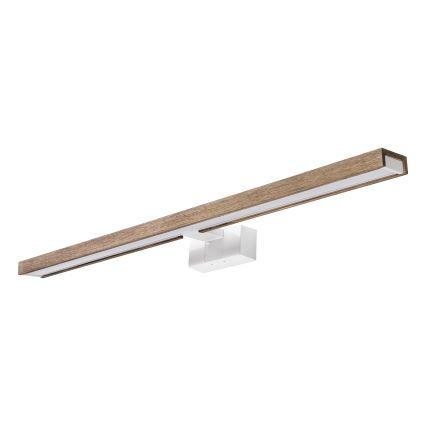 Brilagi - Iluminação LED para espelho de casa de banho 3 em 1 WOODY MIRROR LED/15W/230V 80 cm IP44 branco/carvalho nogueira