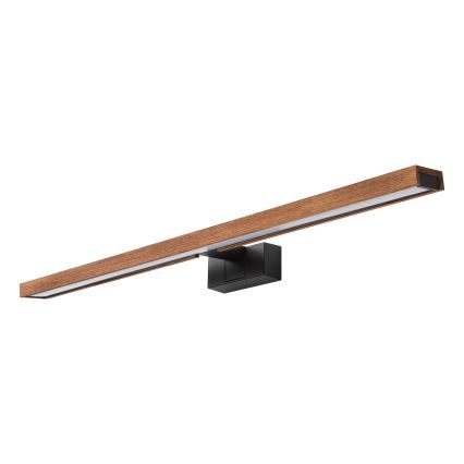 Brilagi - Iluminação LED para espelho de casa de banho 3 em 1 WOODY MIRROR LED/15W/230V 80 cm IP44 preto/carvalho cerejeira