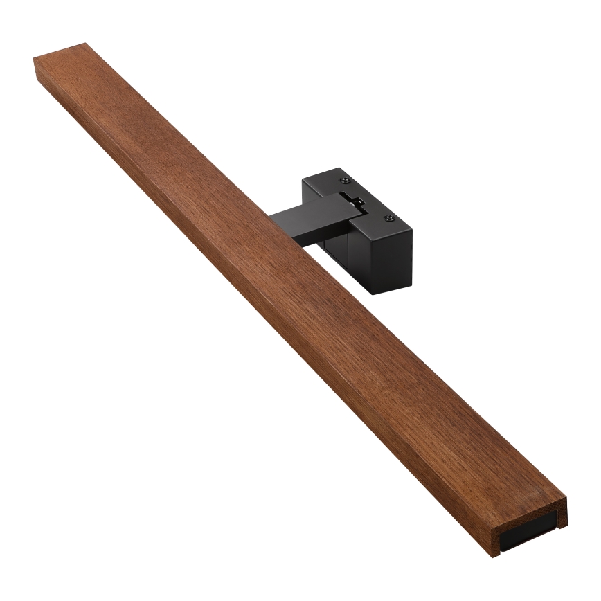Brilagi - Iluminação LED para espelho de casa de banho 3 em 1 WOODY MIRROR LED/15W/230V 80 cm IP44 preto/carvalho cerejeira