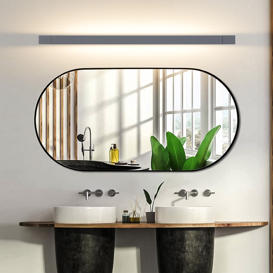 Brilagi - Iluminação LED para espelho de casa de banho AQUA LINE LED/24W/230V 90 cm IP44 antracite CRI 90