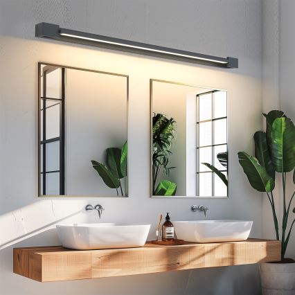 Brilagi - Iluminação LED para espelho de casa de banho AQUA LINE LED/36W/230V 120 cm IP44 antracite CRI 90