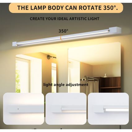 Brilagi - Iluminação LED para espelho de casa de banho AQUA LINE LED/36W/230V 120 cm IP44 branco CRI 90