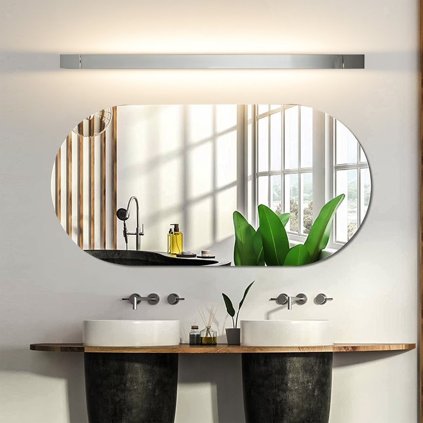 Brilagi - Iluminação LED para espelho de casa de banho AQUA LINE LED/24W/230V 90 cm IP44 cromado brilhante CRI 90