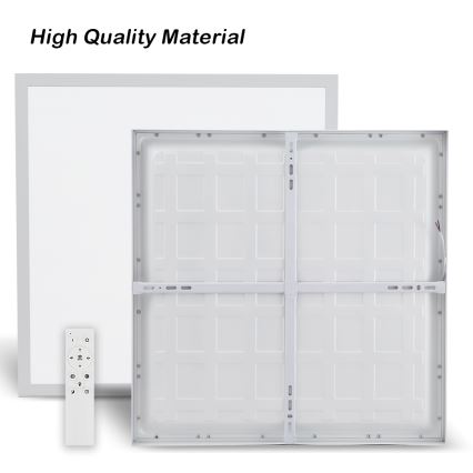 Brilagi - Lâmpada de Teto LED Dimerizável FRAME SMART LED/50W/230V 60x60 cm 3000-6000K IP44 Branca + Controle Remoto