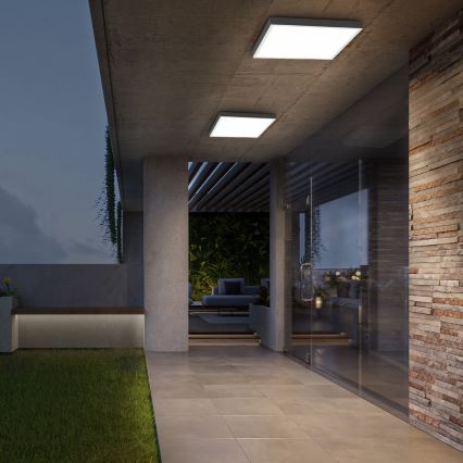 Brilagi - Lâmpada de Teto LED Dimerizável FRAME SMART LED/50W/230V 60x60 cm 3000-6000K IP44 Branca + Controle Remoto