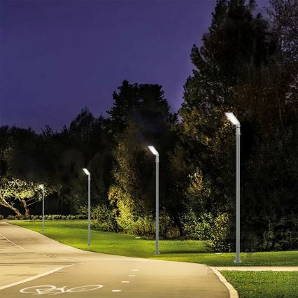 Brilagi - Lâmpada LED de exterior para rua com poste articulado de 3 m URBANLIGHT LED/50W/230V cinzenta IP65