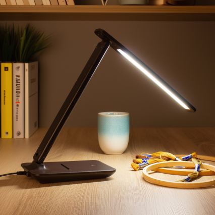 Brilagi - Candeeiro de mesa LED dimerizável MODO LED/7W/230V 3000/4000/6500K castanho
