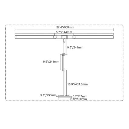 Brilagi - Lâmpada de mesa LED tátil dimerizável VARIO LED/24W/230V 3000-6500K CRI 92 branca